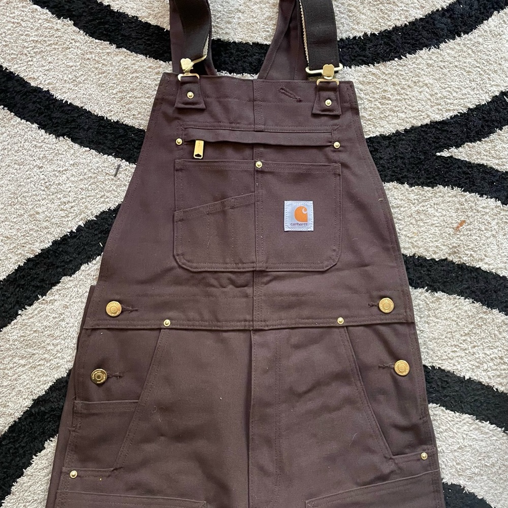 Carhartt Double Knee Overalls, Brown & Gold